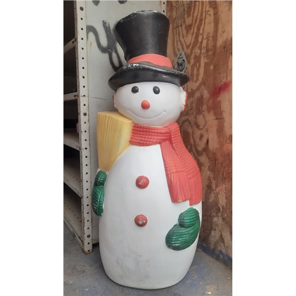 Plastic Snowman - 40"H