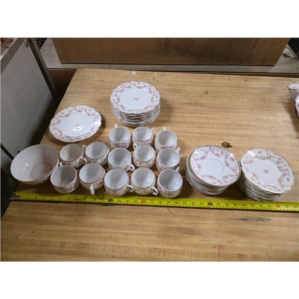 China set- bridal rose-  M.Z austria
