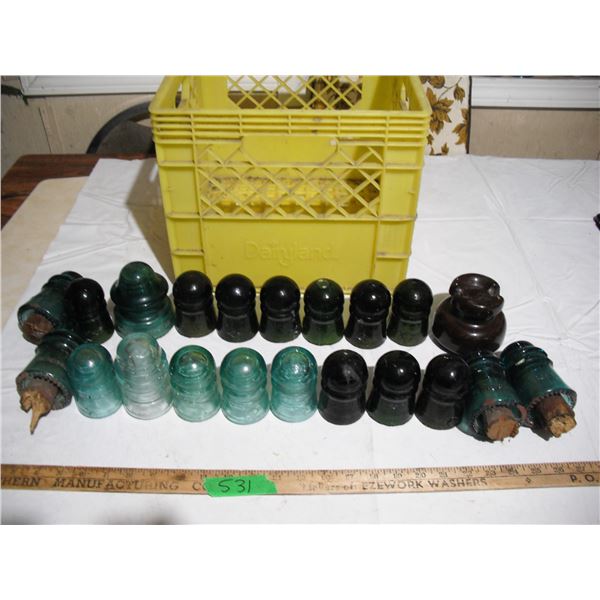 Vintage colored insulators