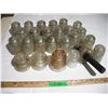 Image 1 : Vintage clear glass insulators