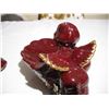 Image 6 : Ceramic cherub candle holder and cherub dish