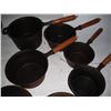 Image 3 : Cast iron pots with 3 lids