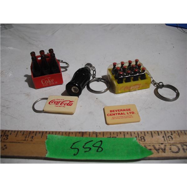 Vintage coca cola key chains