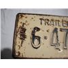 Image 2 : 1951 trailer license plate