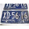 Image 2 : Pair of 1972 alberta license plates