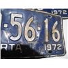 Image 5 : Pair of 1972 alberta license plates