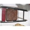 Image 5 : Rare 1920's metal art deco folding chairs with punched pattern seat