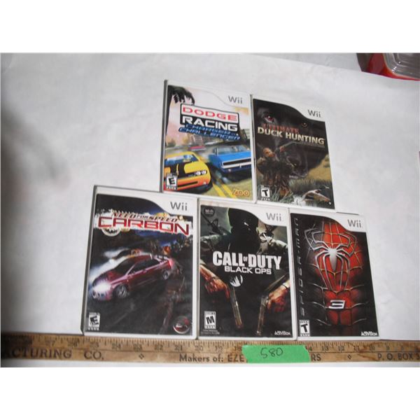 5 wii games
