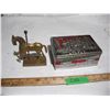 Image 1 : Vintage rileys toffee tin and small brass horse