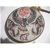 Image 2 : Indigenous northwest drum with drum stick- signed Clarence A Wells