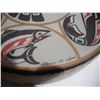 Image 4 : Indigenous northwest drum with drum stick- signed Clarence A Wells