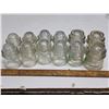 Image 1 : Clear glass insulators- sizes vary