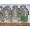 Image 3 : Clear glass insulators- sizes vary