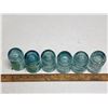 Image 1 : Light blue glass insulators- sizes vary