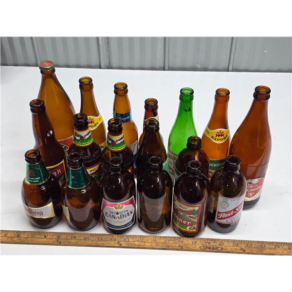 Lot of beer bottles