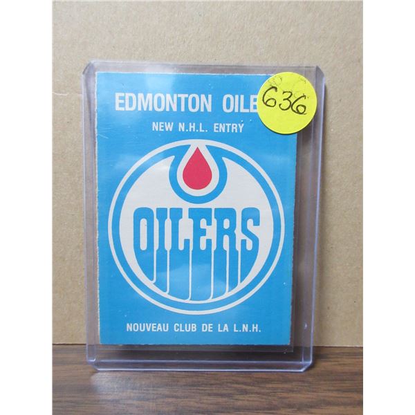 Oilers emblem 1979-80 OPC #82-unmarked