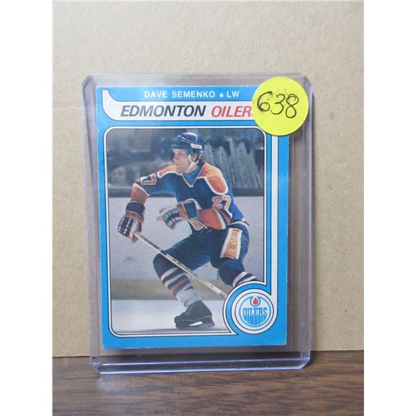 1979-80 opc #371 dave semenko rookie card