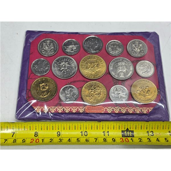 Assorted Canadian coins