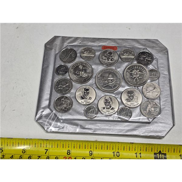 Assorted Canadian coins