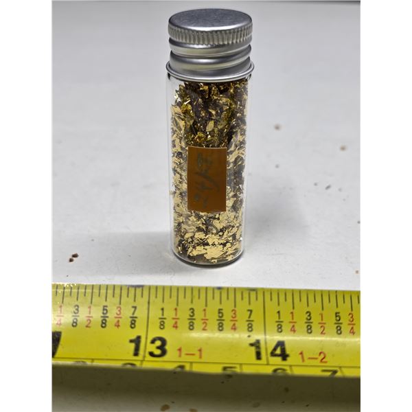 Vile of gold flake- unverified