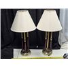Image 1 : 2 lamps with shades- 29"H