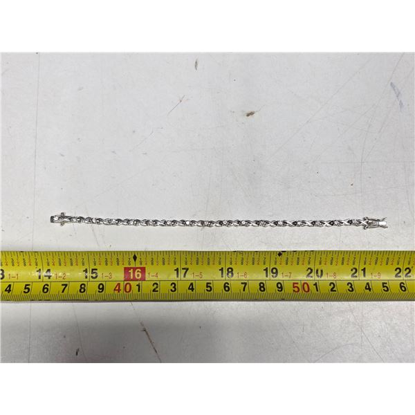 925 silver bracelet with unverified diamonds