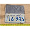 Image 1 : Pair of 1972 Saskatchewan license plates