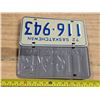 Image 2 : Pair of 1972 Saskatchewan license plates