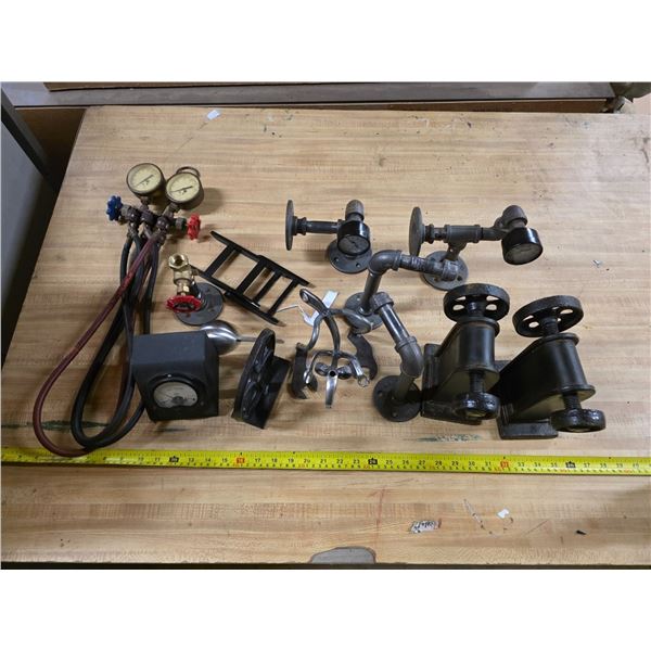 Pipe pressure gauges and misc scrap
