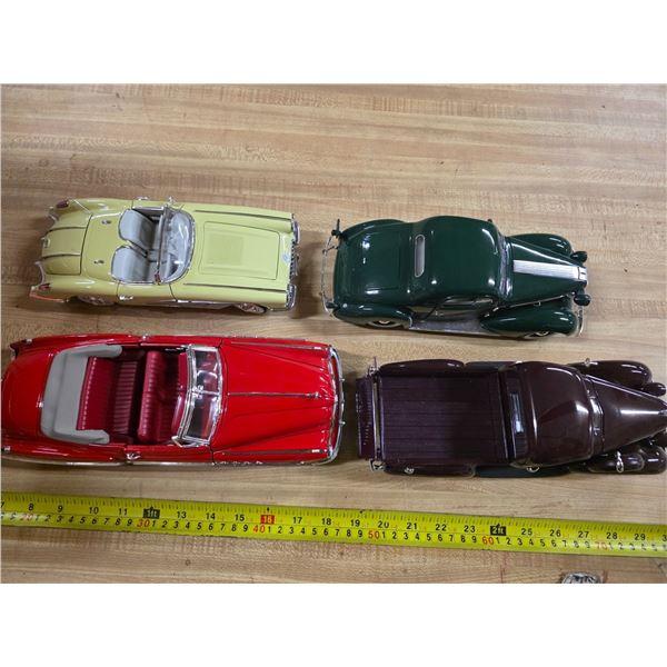 4 model cars