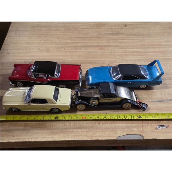 4 model cars