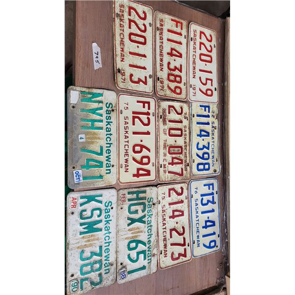 1970,s license plates