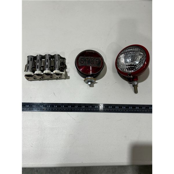 Vintage lights & McGill coin changer