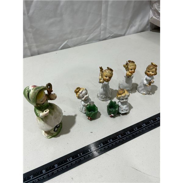 6 Vintage porcelain figurines