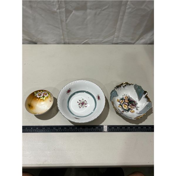 2 Japanese bowls & 1 Nippon bowl