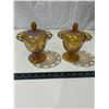 Image 1 : 2 Vintage Carnival candy dishes