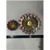 Image 2 : 2 Vintage Federal irridescent carnival glass dishes