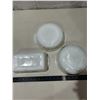 Image 2 : 3 Vintage Fire King casserole dishes