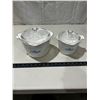 Image 1 : 2 Vintage Corningware dishes with lids (1 lid has chip)