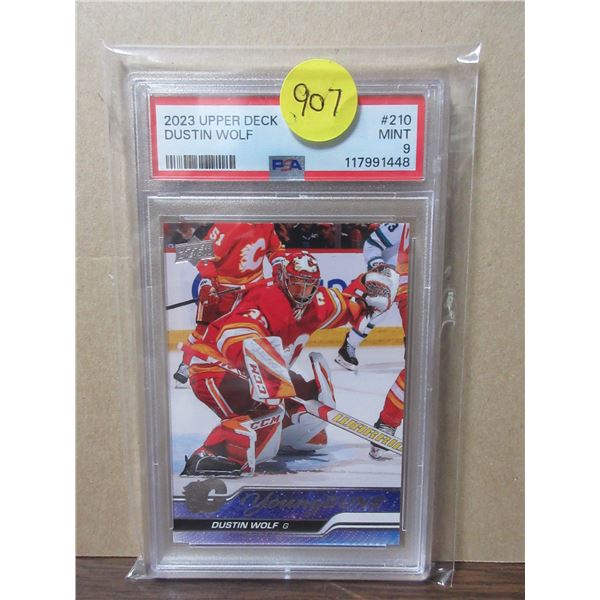 2023 dustin wolf young guns PSA9 UD# 210