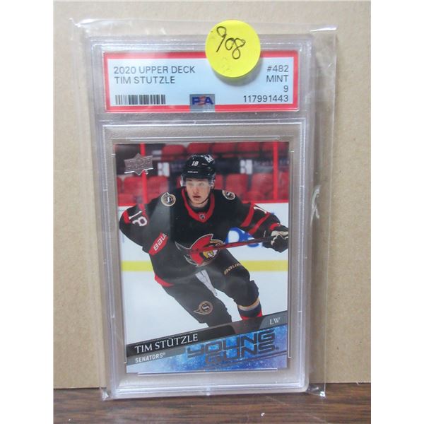 Tim stutzle young guns PSA 9 2020 UD# 482