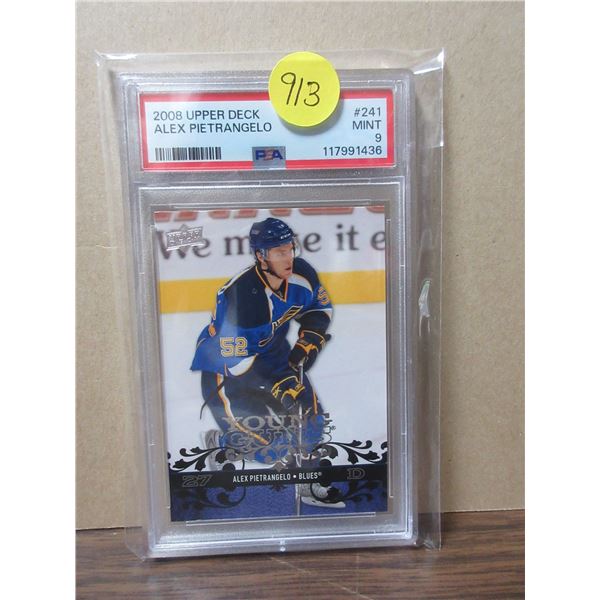 2008 UD# 241 pietrangelo young guns PSA9