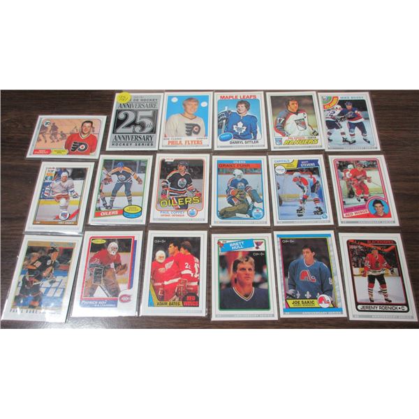 18 different. 1992 opc anniversary inserts