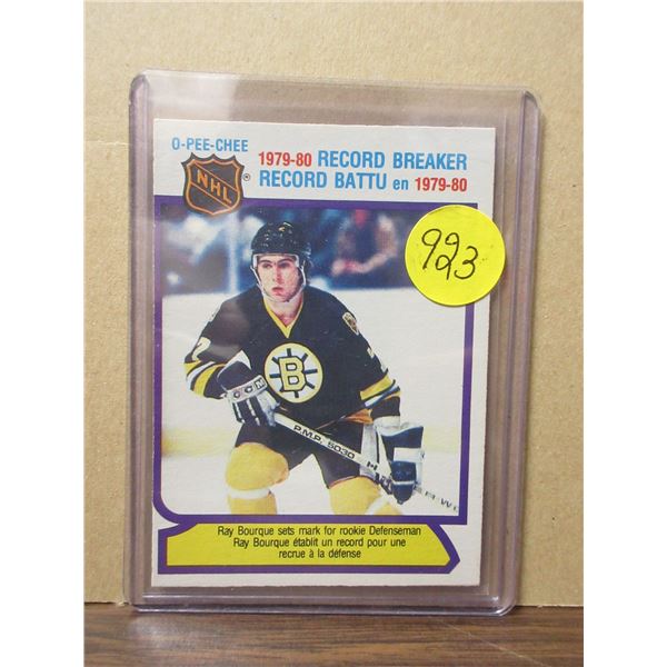 1980 bourgue opc #2 rookie record breaker