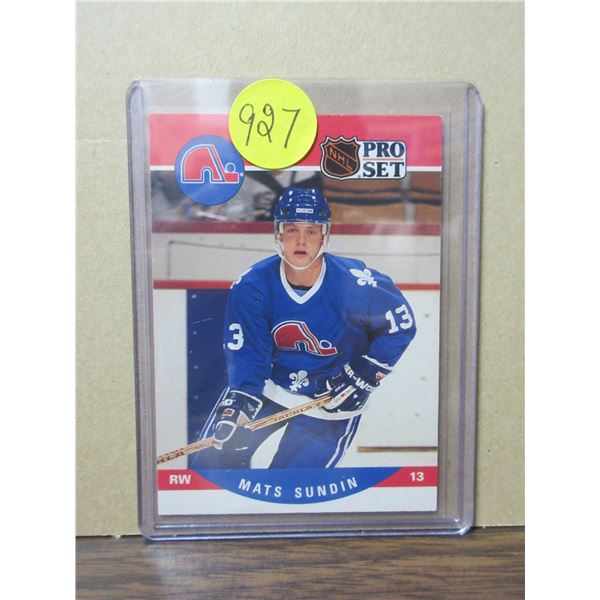 Sundin rookie card 1990 pro set #636