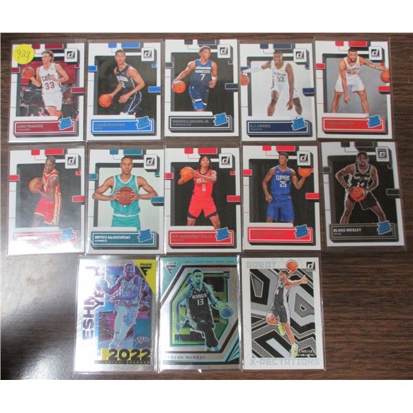 Lot of 13 2022-23 NBA rookie cards