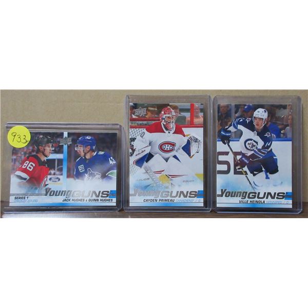 Lot of 3x2019 young gun cards