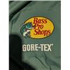 Image 3 : Gortex for Extreme Wet Weather, Bass Pro Shops, green men’s jacket with hood, cuffed sleeve