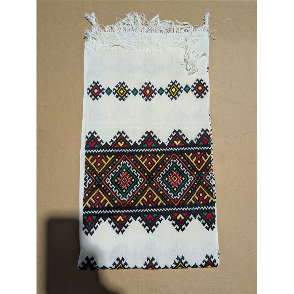Cross Stitched Embroidered Ukrainian Rusnak (runner for dresser, table, around big holy pictures). F
