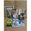 Image 1 : Five books about cats (paintings, cat care, cat whisperer, bathroom reading) and “Catnip[x=